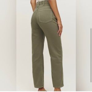 Reformation Cowboy High Rise Straight Jeans